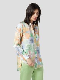 Equipment Bradner Shirt in Nature White Multi Muted Floral at Equipment